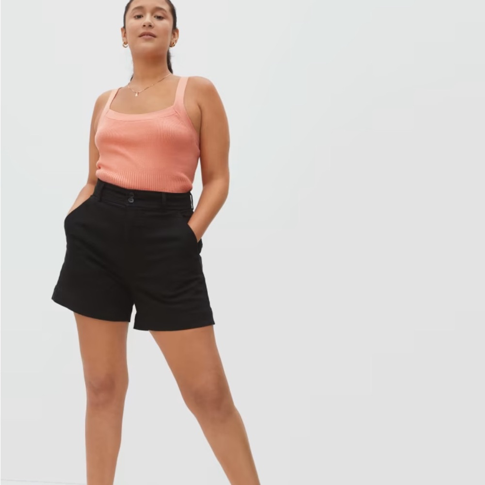 Everlane wayhigh twill shorts